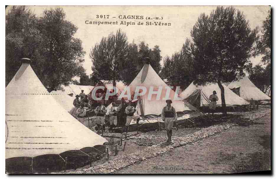 Cagnes-sur-Mer — Campement Alpin de St-Véran — Éditeur Bilez, n° 3917