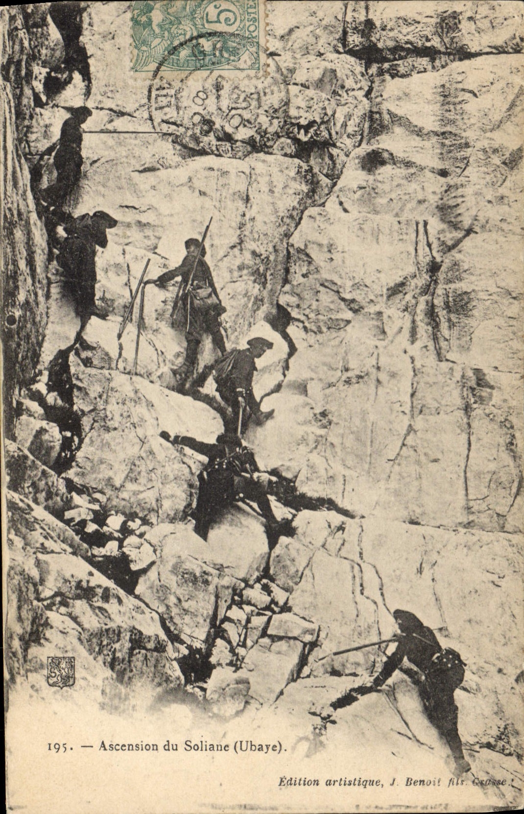 Ascension du Soliané (Ubaye) — Édition artistique, J. Benoit fils, Gréce