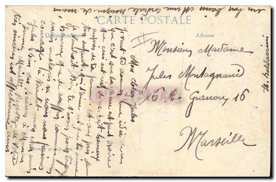 CPA Militaria Chasseurs Alpins Nos Alpins a Estaires  — Rückseite