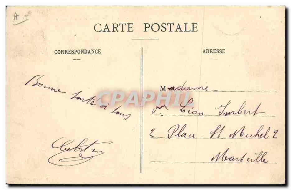 CPA Militaria Chasseurs Alpins Ascension a la corde  — Verso