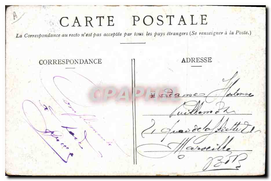 CPA Militaria Chasseurs Alpins Armee Francaise  — Verso