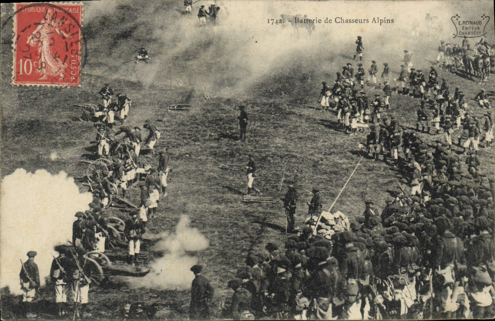 Batterie de Chasseurs Alpins — 1742 — E. Reynaud, Éditeur, Chamberay