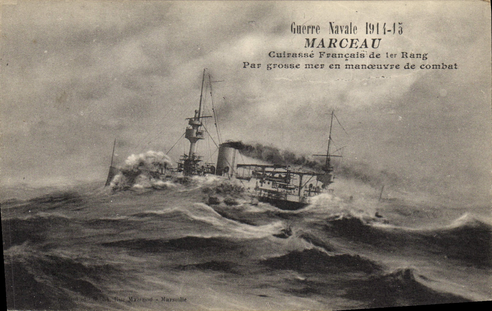 CPA Bateau Marceau Cuirasse Francais de 1er rang 