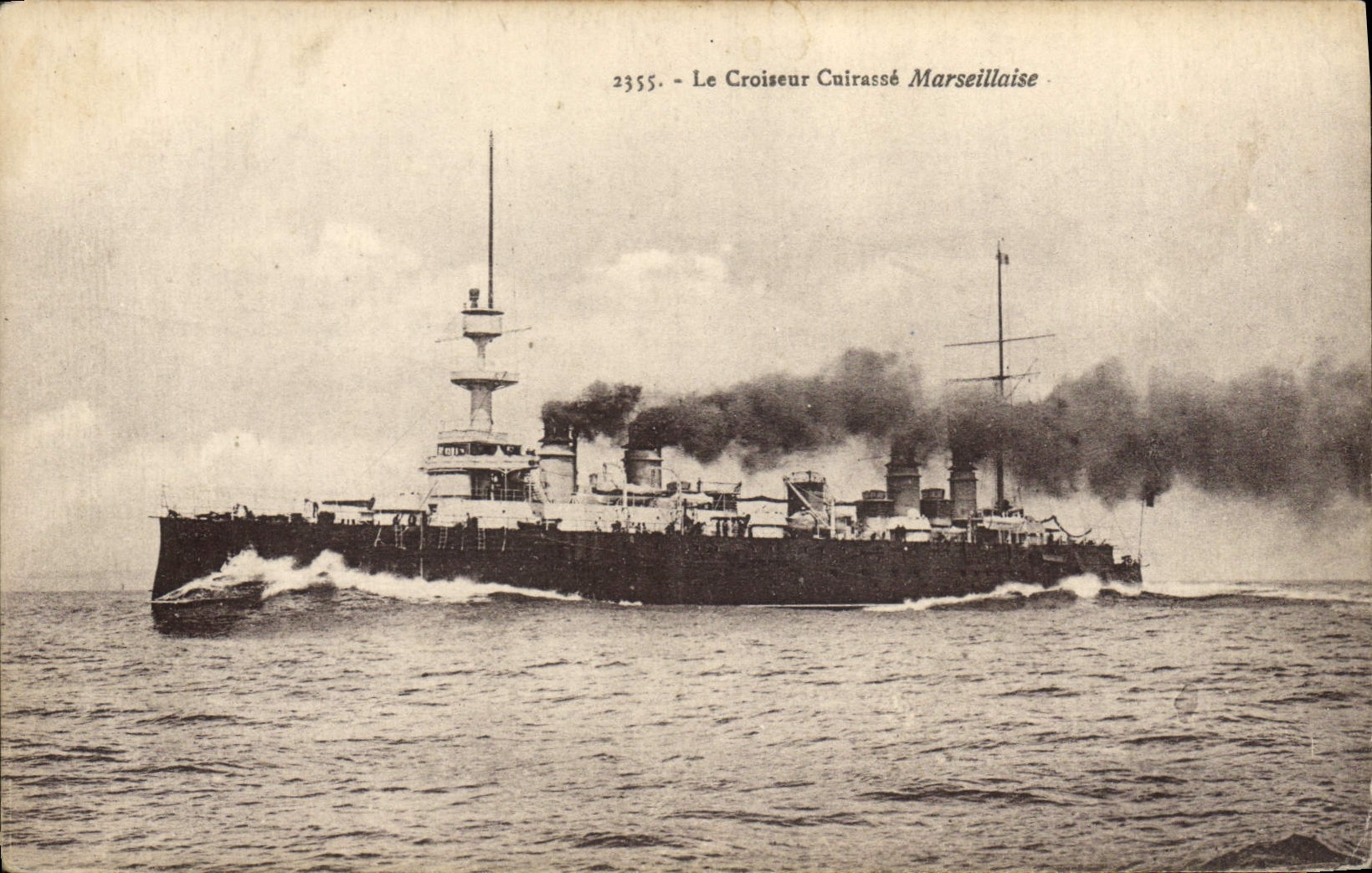 CPA Bateau Le croiseur cuirasse Marseillaise 