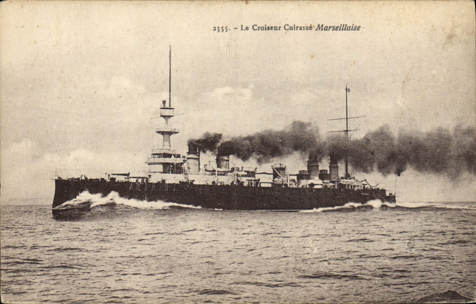 CPA Bateau Le croiseur cuirasse Marseillaise 
