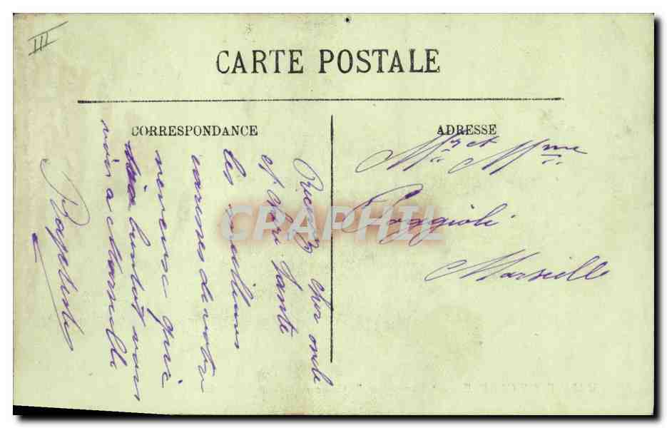 CPA Bateau Marseillaise Croiseur Cuirasse de 1ere classe  — Verso