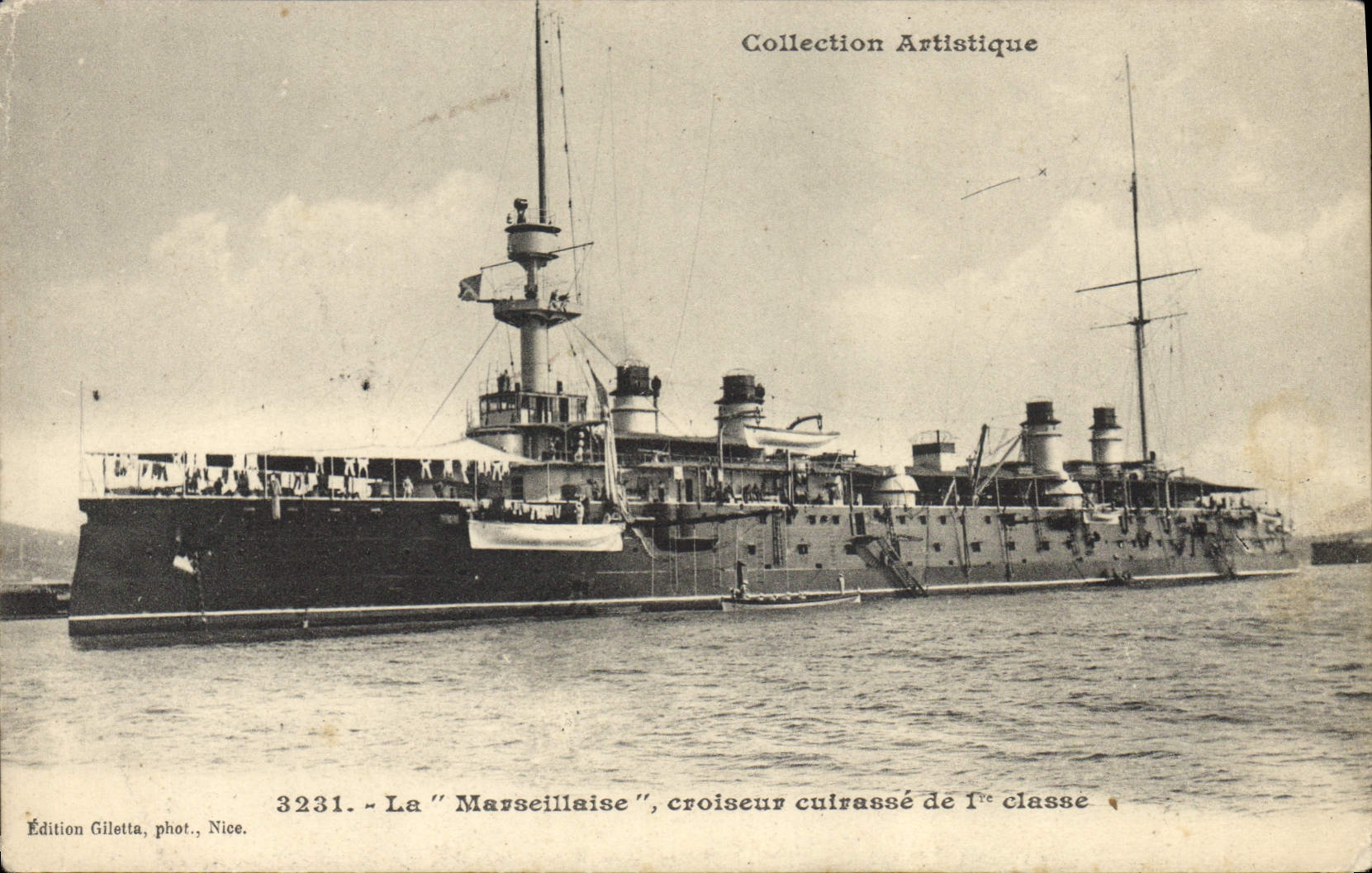 CPA Bateau La Marseillause croiseur cuirasse de 1ere classe 