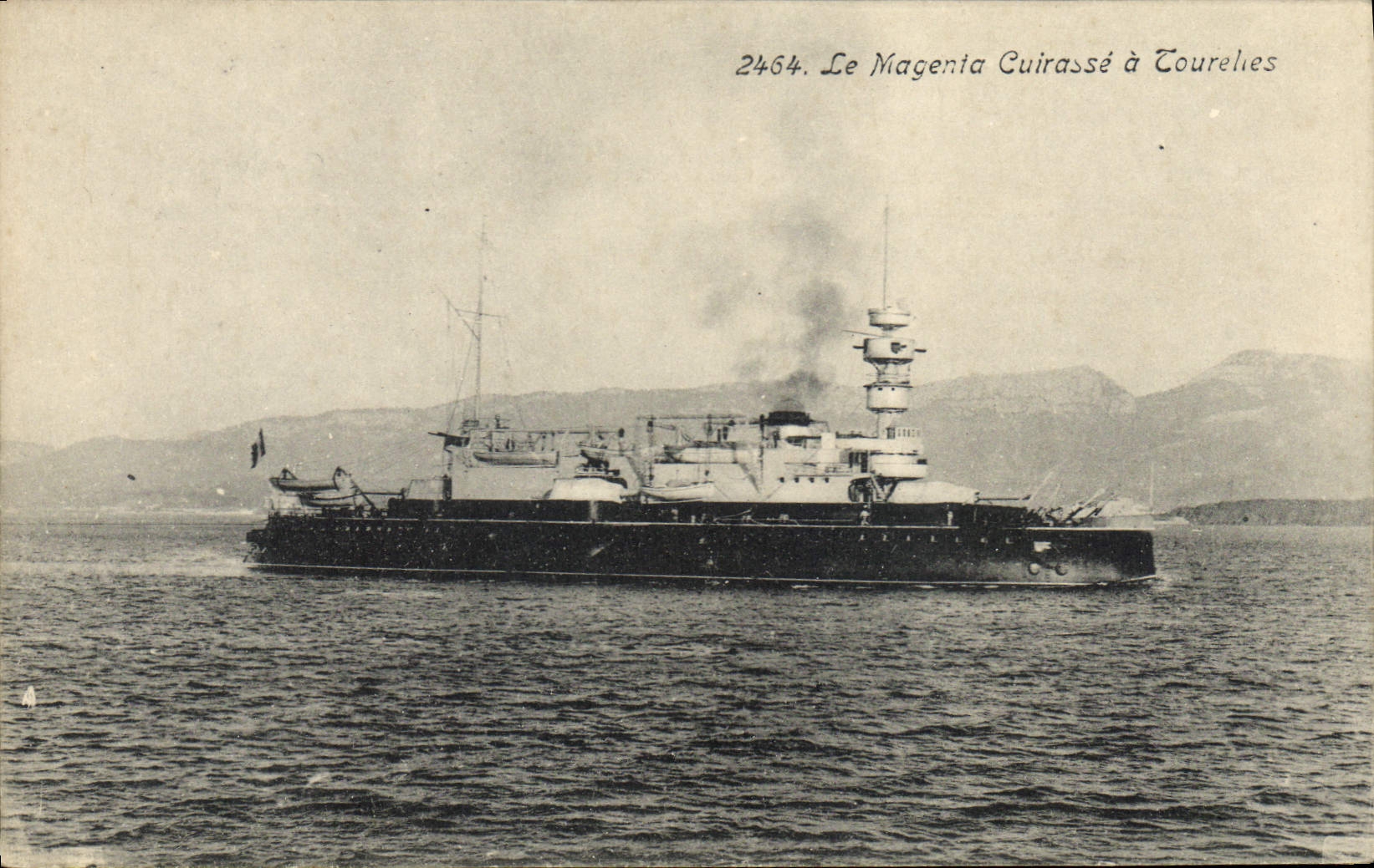 Le Magenica Cuirassé à Toulon — n° 2464 — Ateliers de Phototypie Guimard, Marseille