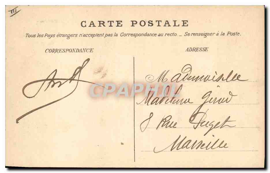 Le Marsouin — Bateau de guerre — Edit. Chanteperdrix n°116 — Verso
