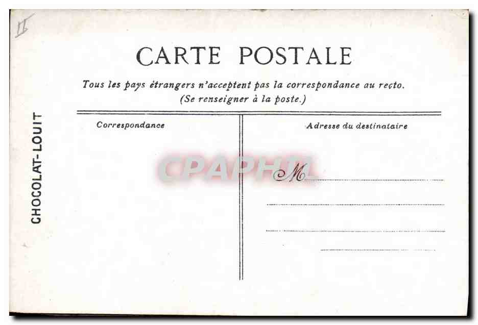 Le cuirassé "MASSÉNA" — Édité pour le CHOCOLAT-LOUIT — Verso