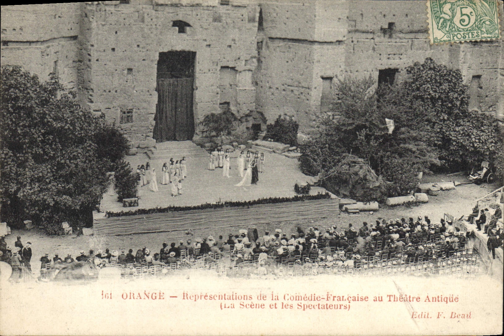 CPA Theatre Orange Representations de la Comedie Francaise Au Theatre Antique La scene et les spectateurs 