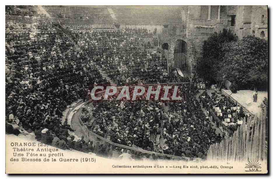 CPA Theatre Orange Theatre antique Une fete au profit des blesses de la guerre 