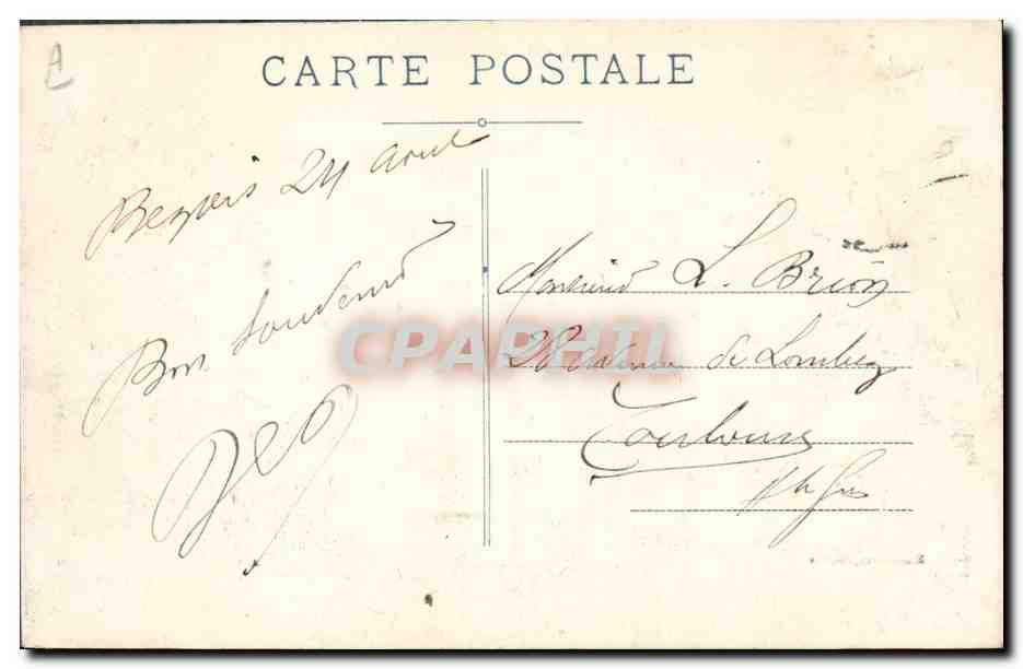 CPA Theatre Heliogabale Le priere des chretiens  — Verso