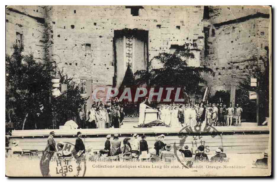 CPA Theatre Orange Les repetitions du theatre antique La Victoire 