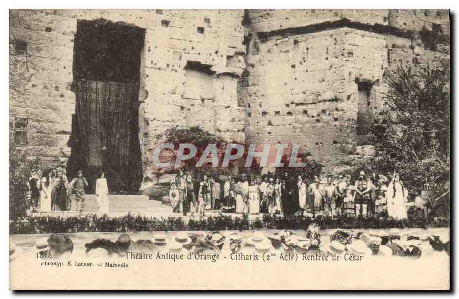 CPA Theatre antique d'Orange Citharis Rentree de Cesar 