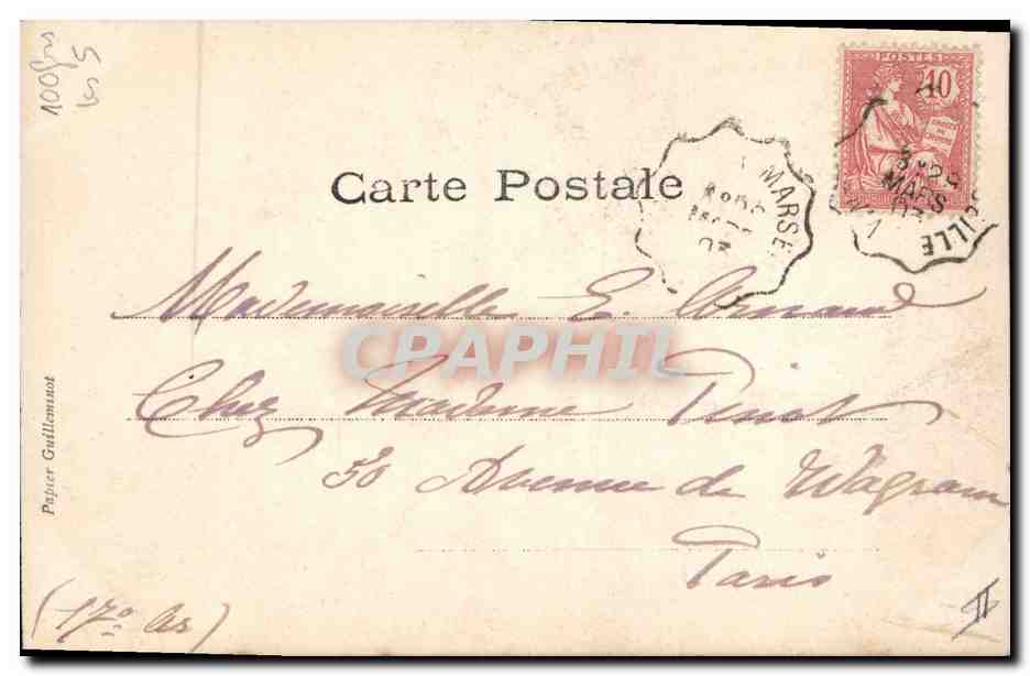 CPA Theatre Femmes Faust et Mephisto Folies Bergeres Paris  — Rückseite
