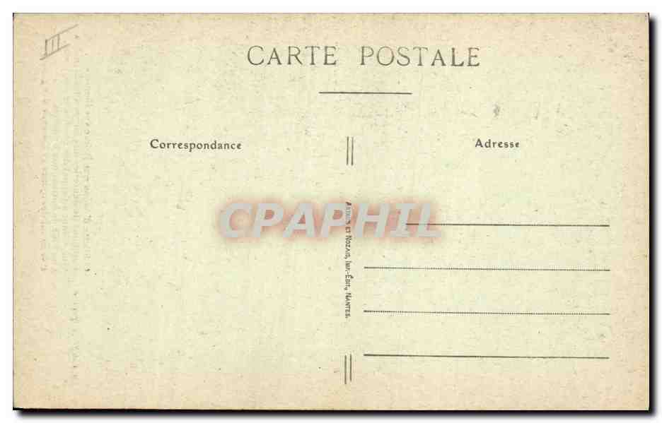 CPA Folklore La coiffe Angevine  — Verso