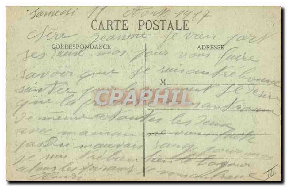CPA Folklore Lilly  — Verso