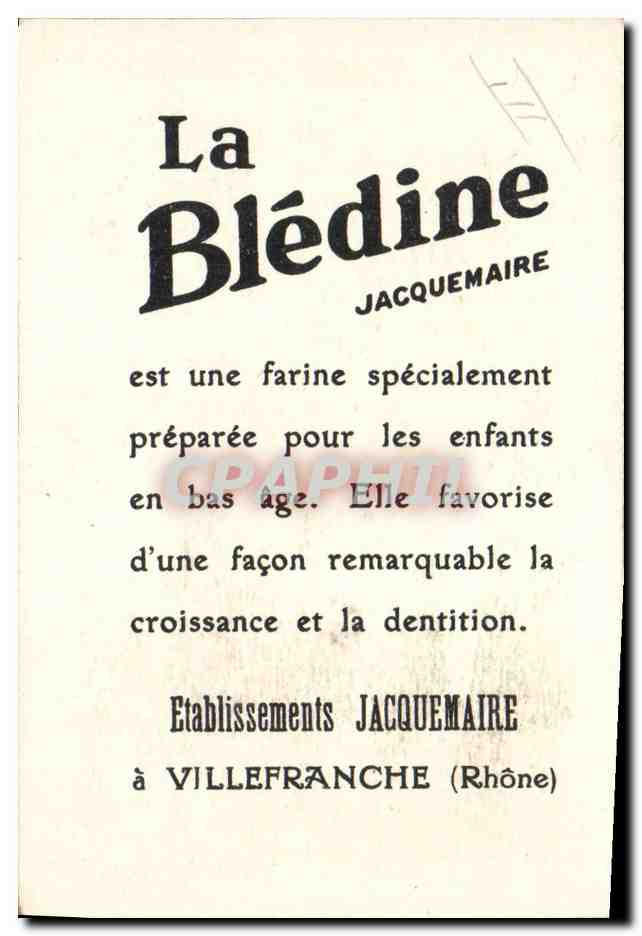 Chromo Bledine Bonjour Poule Poussin  — Verso