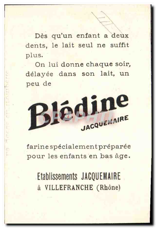 Chromo Bledine La queue en trompette Chien  — Verso