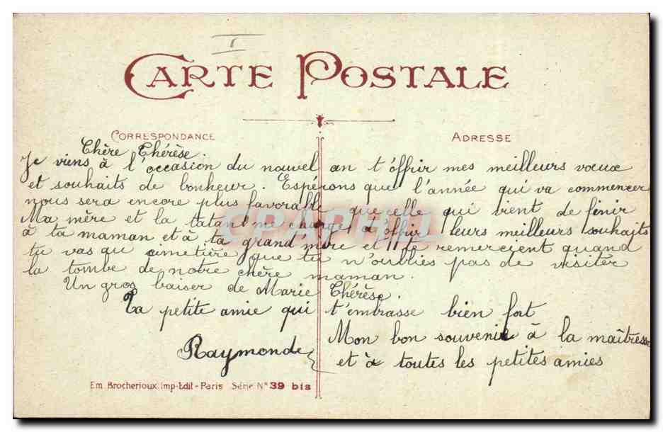 CPA Fantaisie Illustrateur Bonhomme de neige  — Rückseite