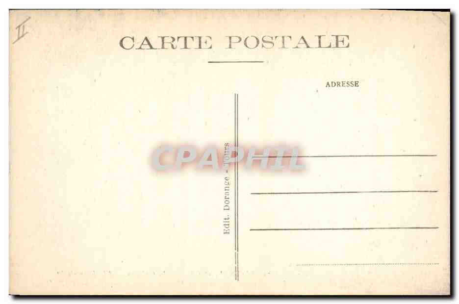 CPA Bibliotheque Blois le chateau Aile Francois 1er Catherine de Medicis Les armoires secretes — Rückseite