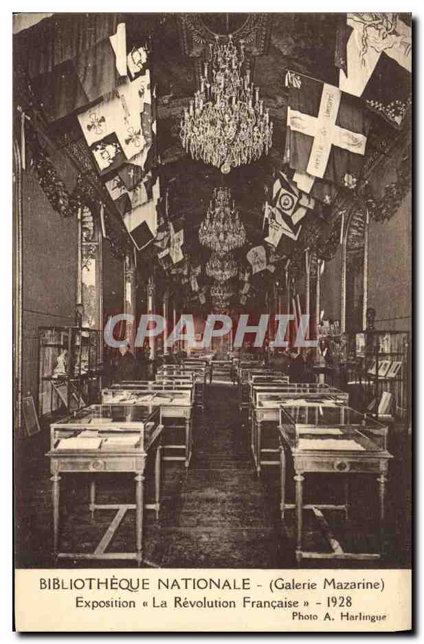 CPA Bibliotheque Nationale Paris Galerie Mazarine Exposition La Revolution Francaise 1928 