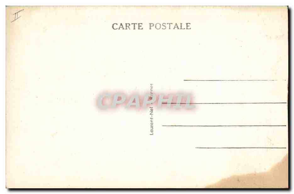 CPA Bibliotheque aux multiples volumes Table de travail de Chateaubriand et portrait de Mme de Recamier — Rückseite