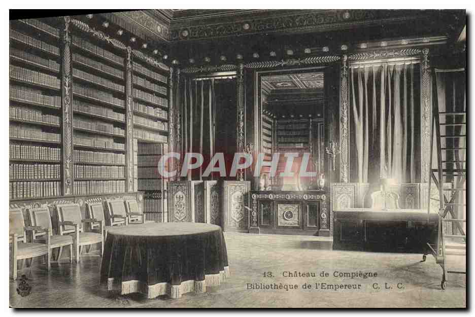 CPA Bibliotheque de l'empereur Napoleon 1er Chateau de Compiegne
