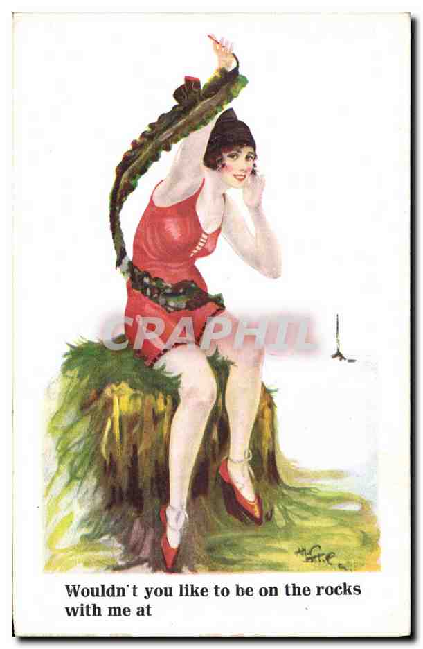 CPA Fantaisie Illustrateur Femme 