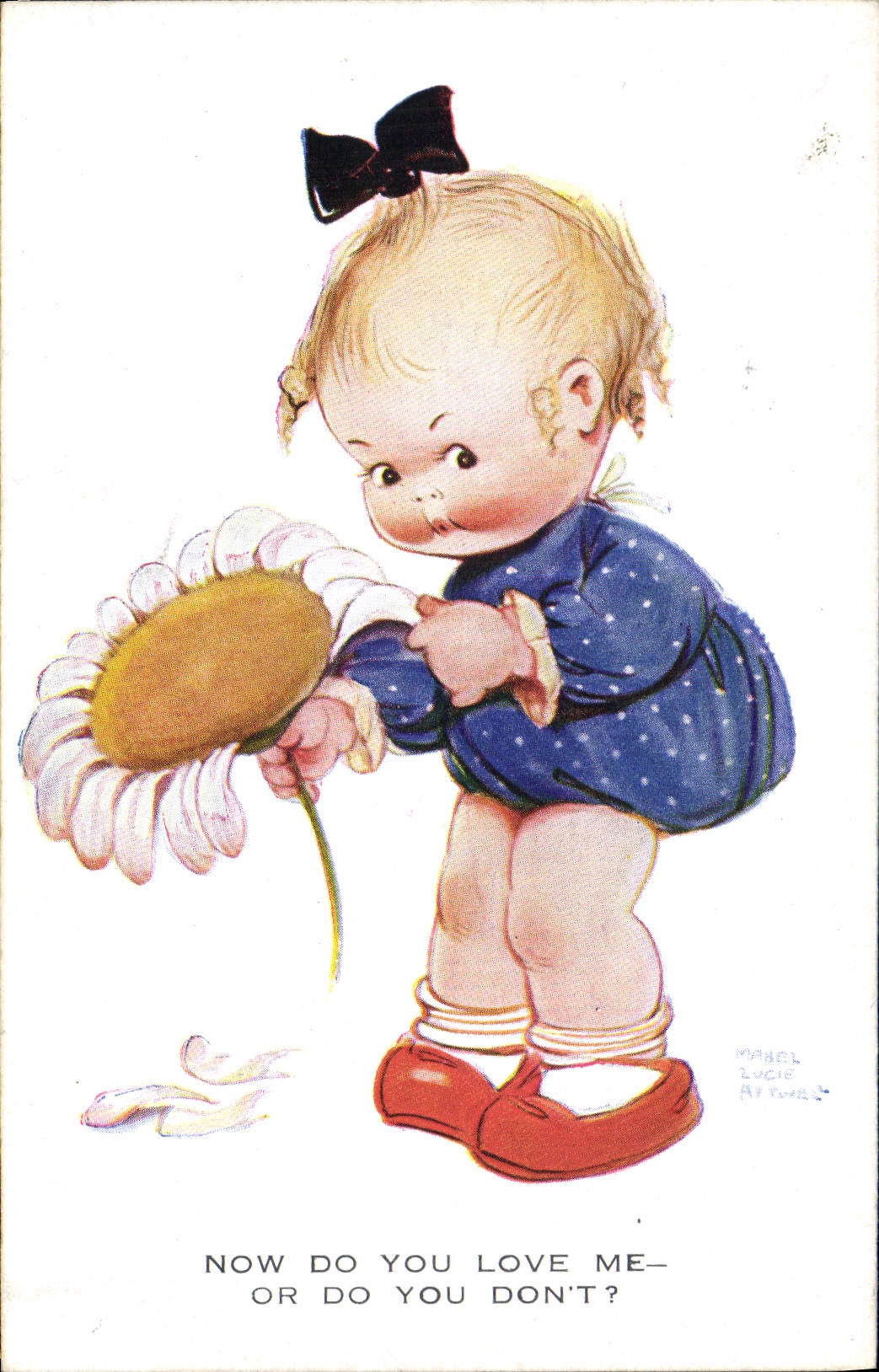 CPA Fantaisie Illustrateur Enfant Fleur Mabel Lucie Attwell 