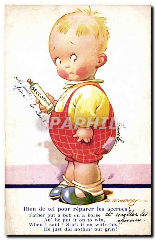 CPA Fantaisie Illustrateur Tempest Enfant 