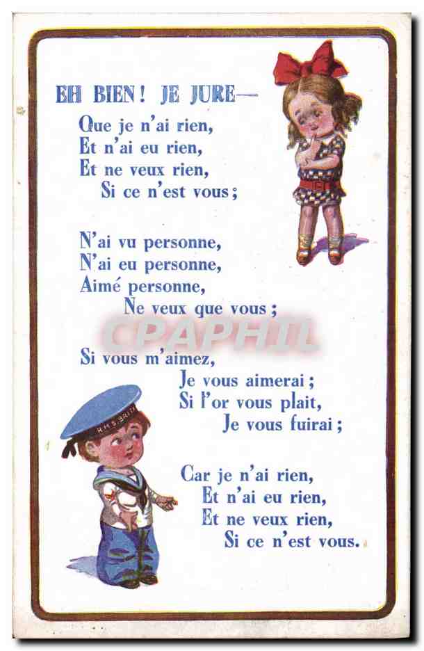 CPA Fantaisie Illustrateur Enfants Marin 