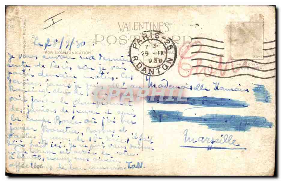 CPA Fantaisie Illustrateur Chien  — Rückseite