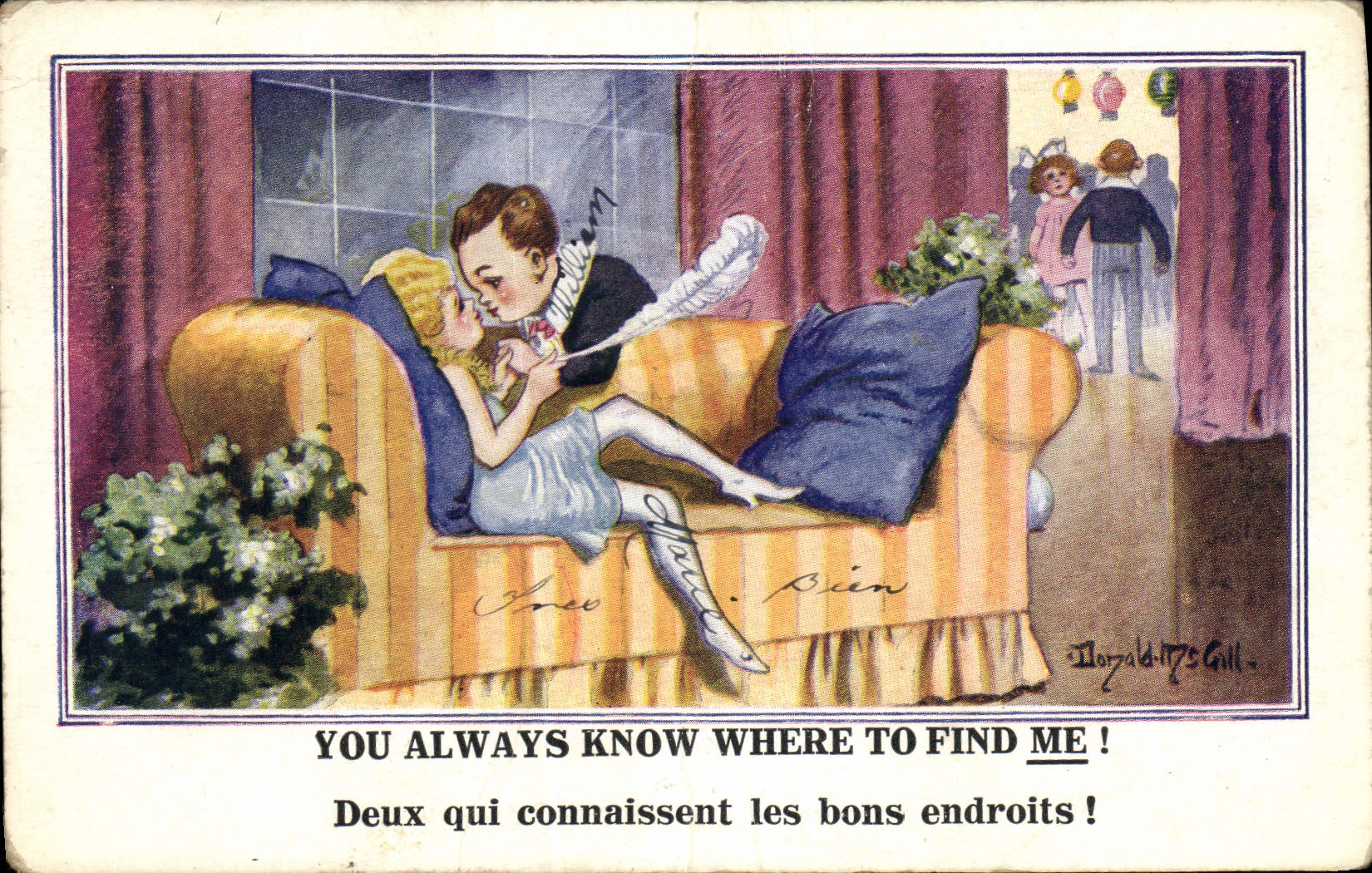 CPA Fantaisie Illustrateur Donald Mc Gill Enfants 