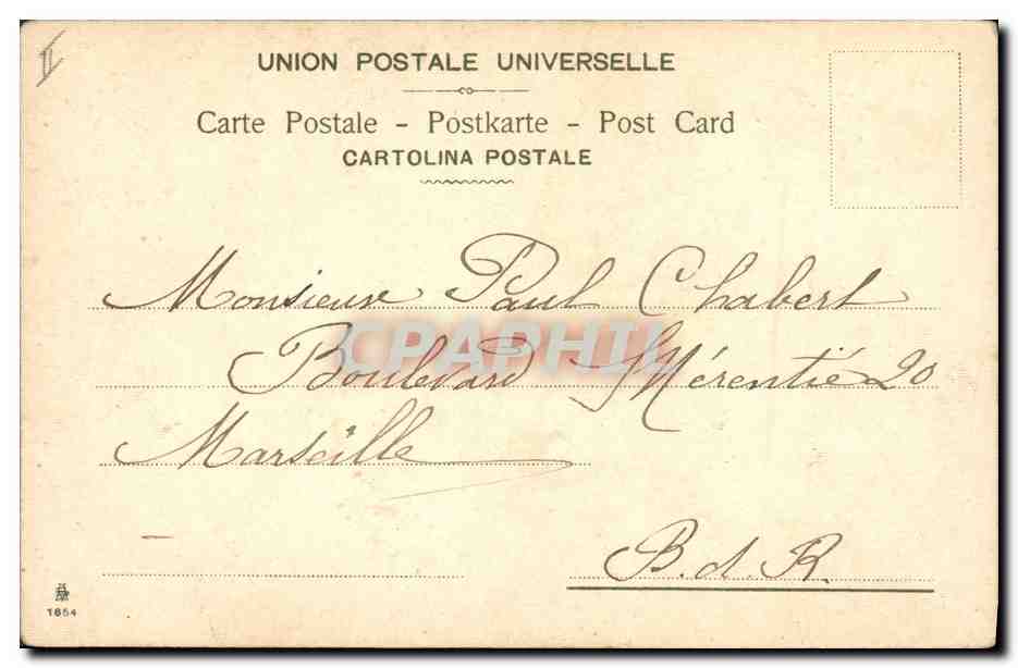 CPA Fantaisie Fleurs  — Rückseite
