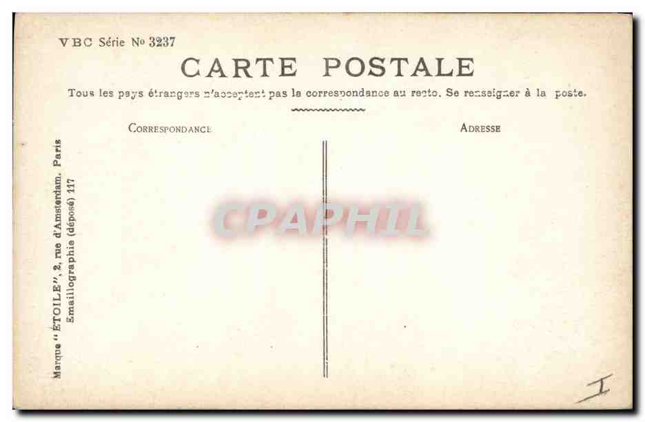 CPA Fantaisie Fleurs  — Back