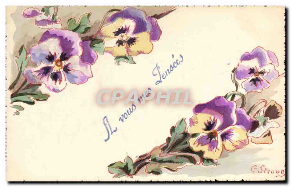 CPA Fantaisie Fleurs 