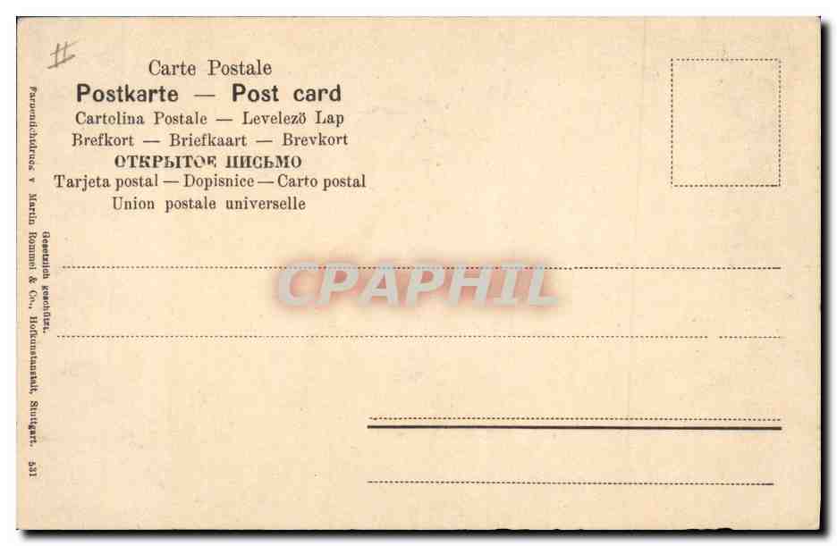 CPA Fantaisie Fleurs  — Rückseite