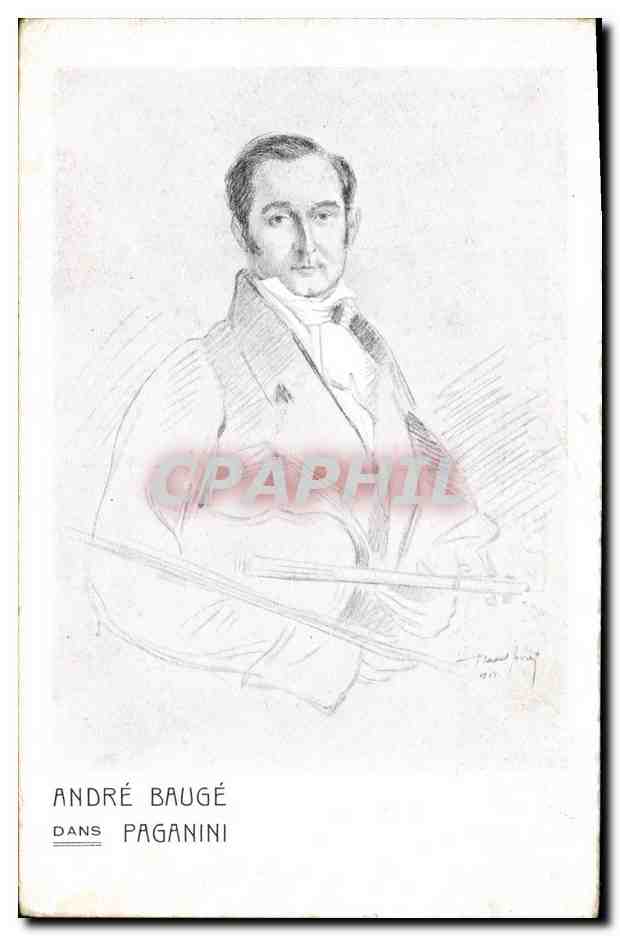 André Baugé dans Paganini — dessin de Paul Pagny — éditeur Maison Rapié, Paris