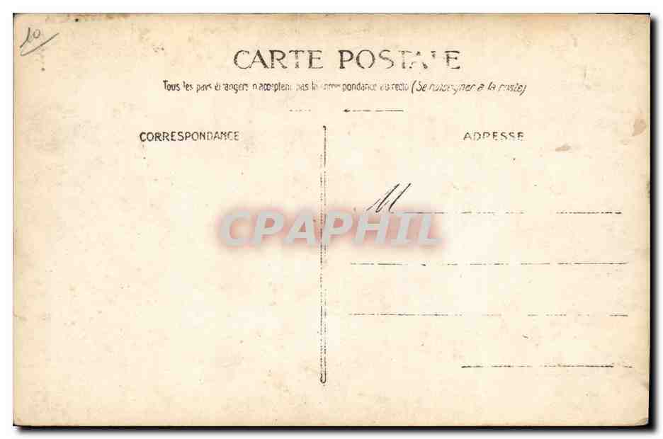 CARTE PHOTO Militaria Chasseurs Alpins — Achterkant