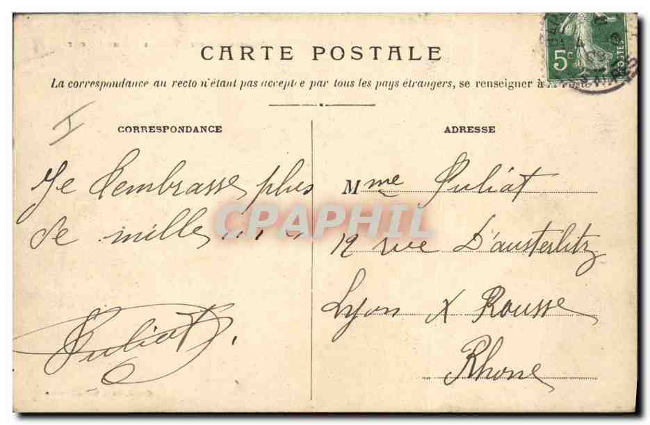 CPA Militaria Chasseurs Alpins Marche d'hiver Traversee d'un glacier — Rückseite