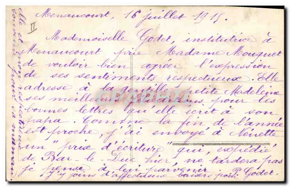 CPA Militaria Chasseurs Alpins Les diables bleux En reconnaissance Ski — Verso