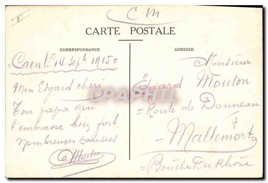 CPA Fantaisie Illustrateur Militaria Guillaume et le Kronp Reims  — Rückseite