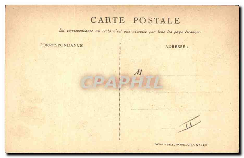 CPA Fantaisie Illustrateur Militaria Enfant Poilu Alsace  — Rückseite