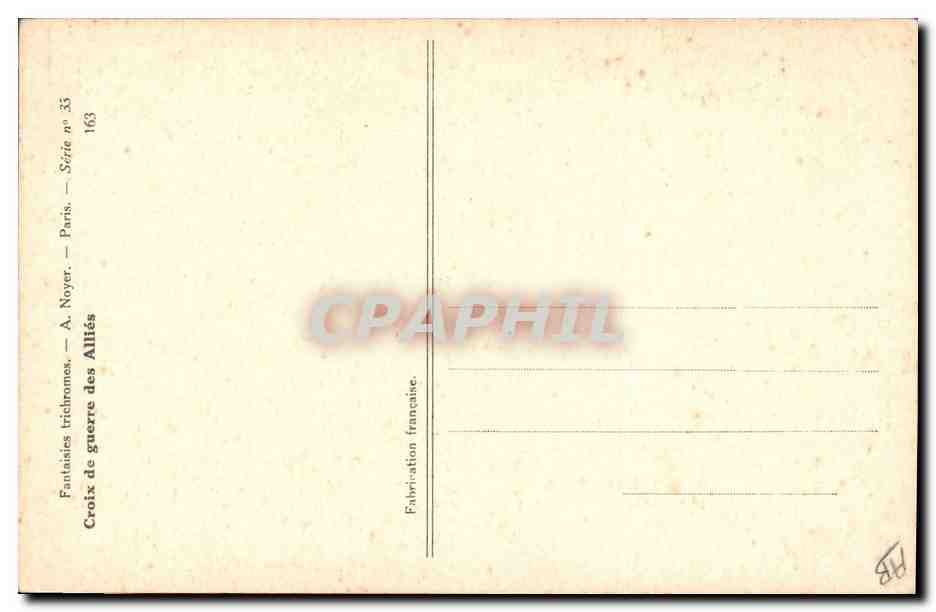 CPA Fantaisie Illustrateur Militaria Femme Medaille  — Rückseite