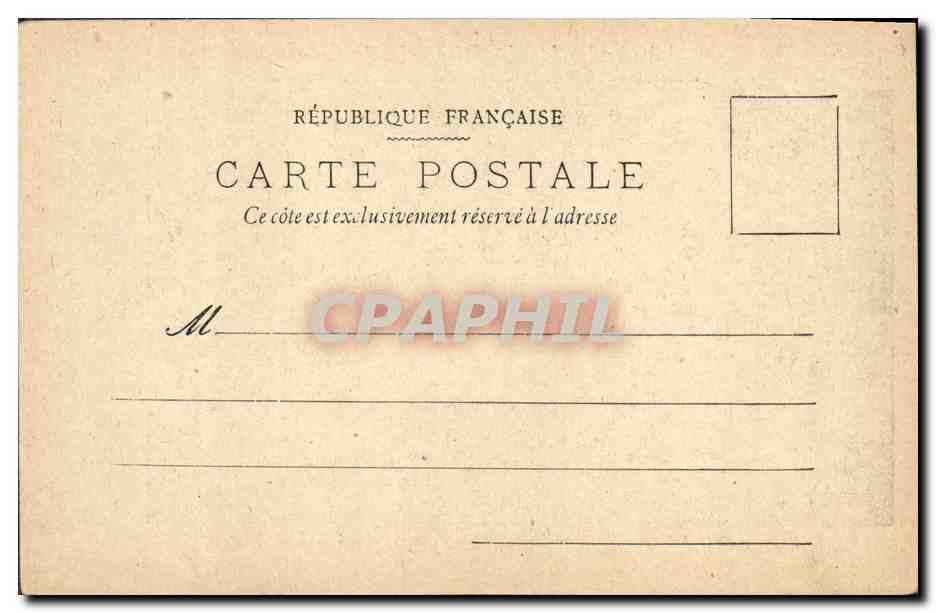 CPA Theatre Le billet de Logement Chez Madame Heloise Le toast du commandant Labourdette  — Verso