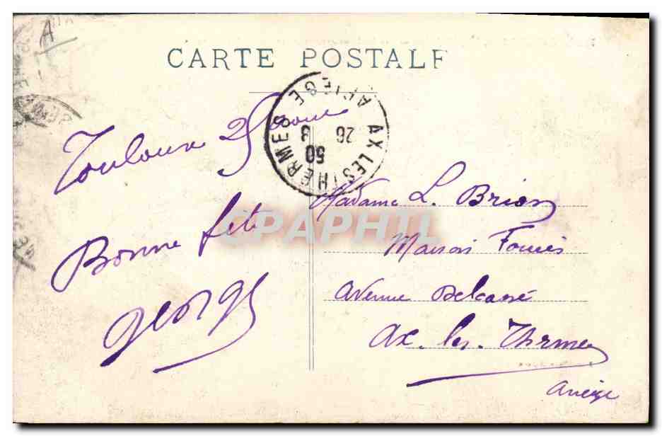 CPA Theatre Heliogabale Tragedie lyrique Les esclaves apportent des corbeilles de roses  — Rückseite