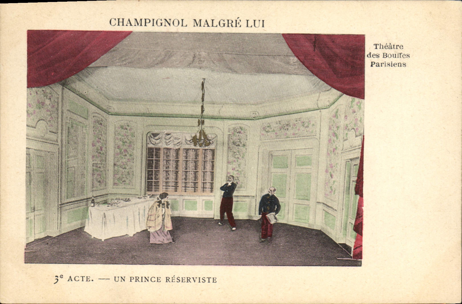 CPA Theatre Champignol malgre lui Un prince reserviste Theatre des Bouffes Parisiens 