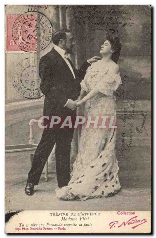 CPA Theatre de l'Athenee Paris Madame Flirt 